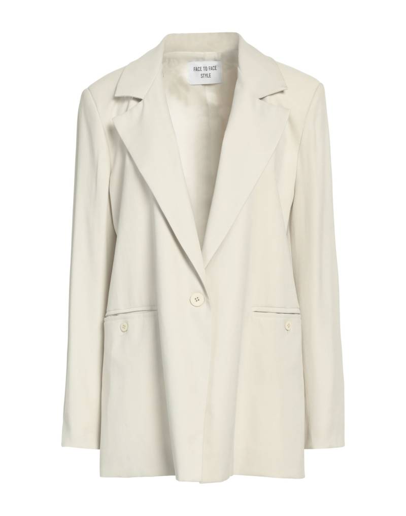 FACE TO FACE STYLE Blazer Damen Hellgrau von FACE TO FACE STYLE