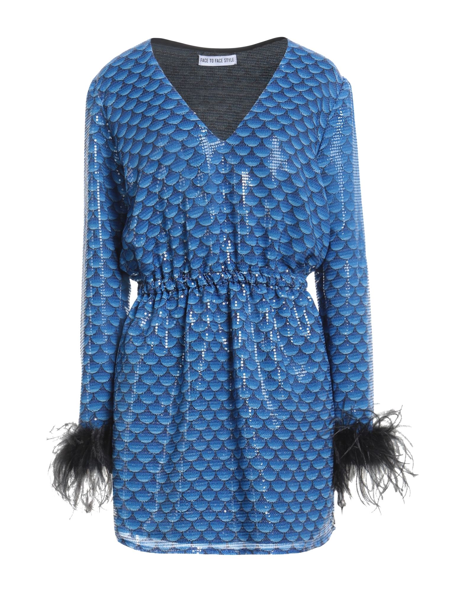 FACE TO FACE STYLE Mini-kleid Damen Blau von FACE TO FACE STYLE