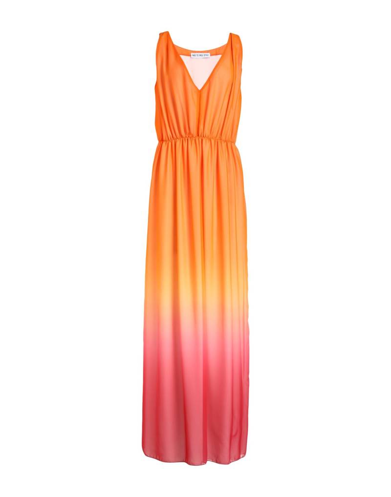 FACE TO FACE STYLE Maxi-kleid Damen Orange von FACE TO FACE STYLE