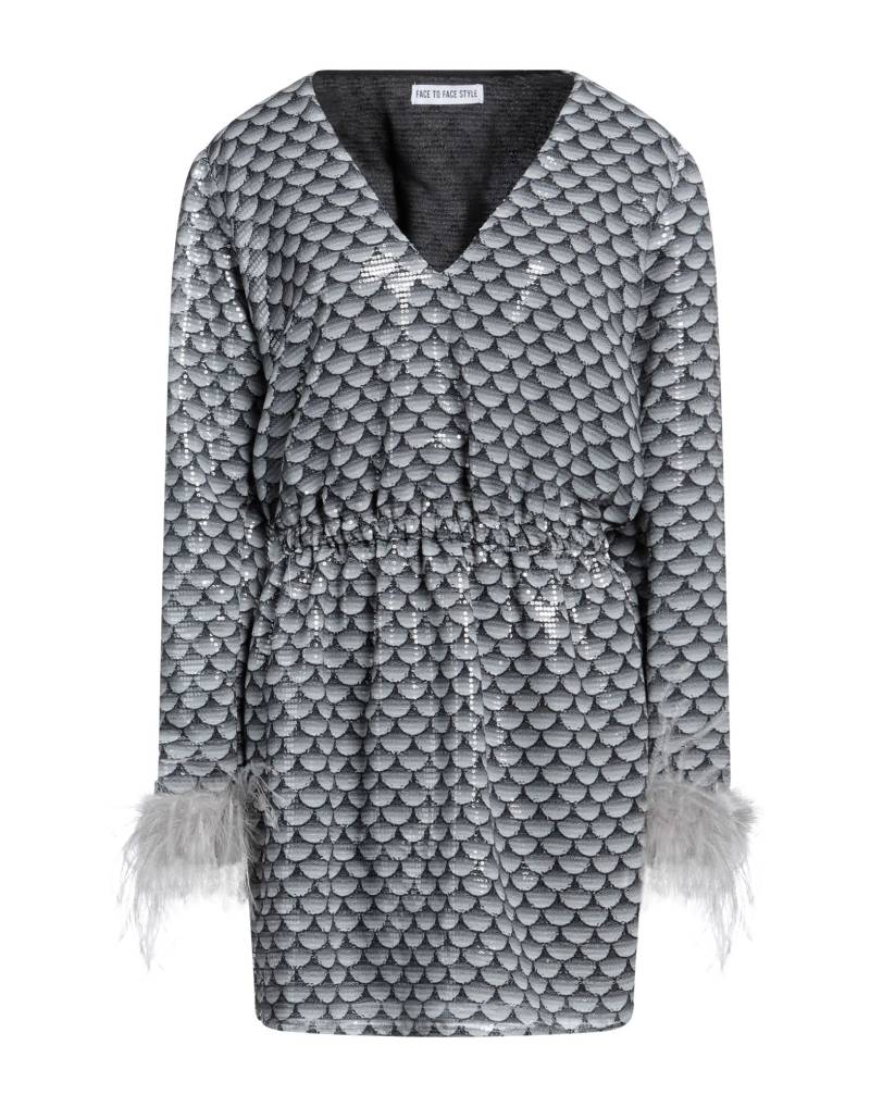FACE TO FACE STYLE Mini-kleid Damen Grau von FACE TO FACE STYLE