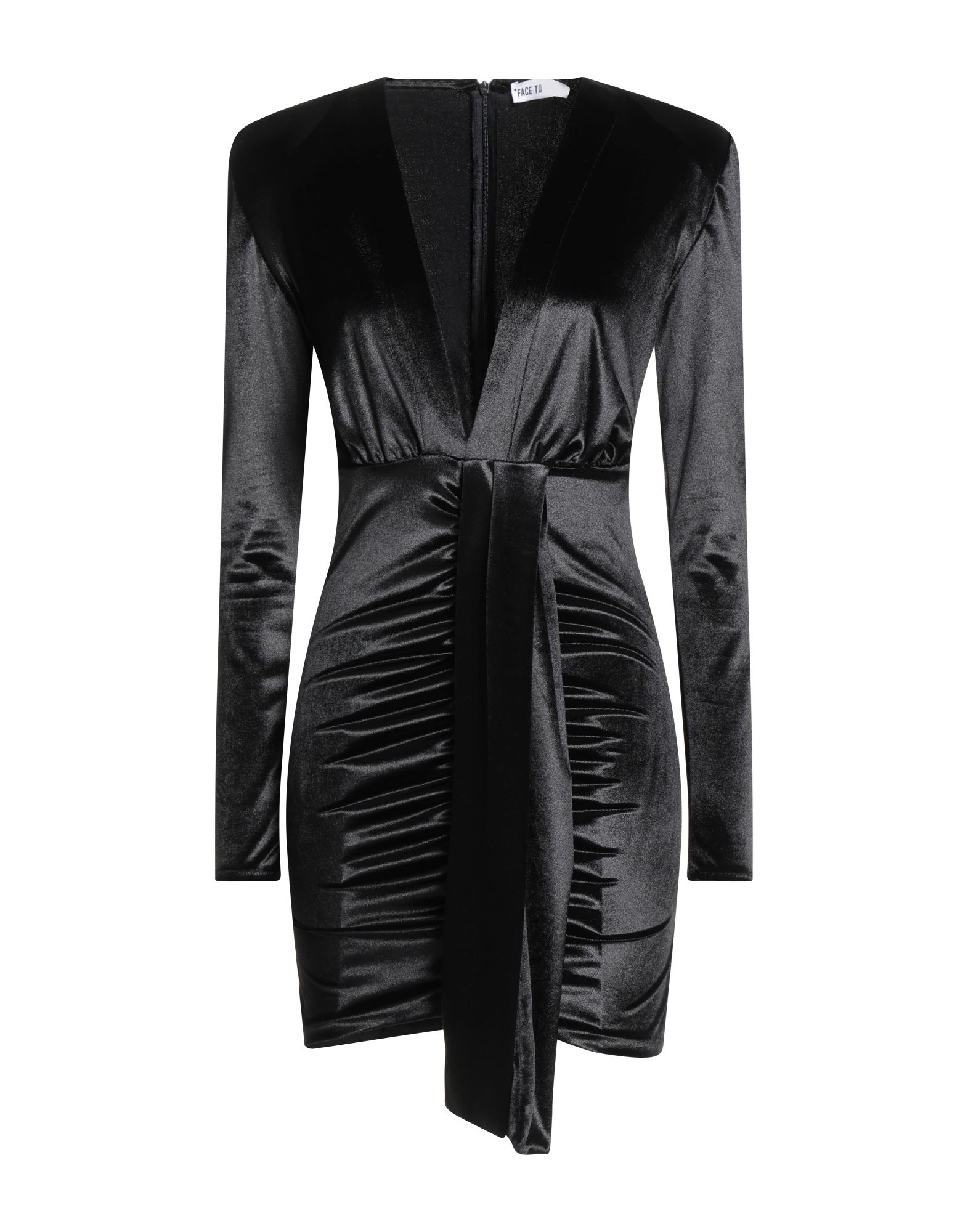 FACE TO FACE STYLE Mini-kleid Damen Schwarz FACE TO FACE STYLE Mini-kleid Damen Schwarz von FACE TO FACE STYLE