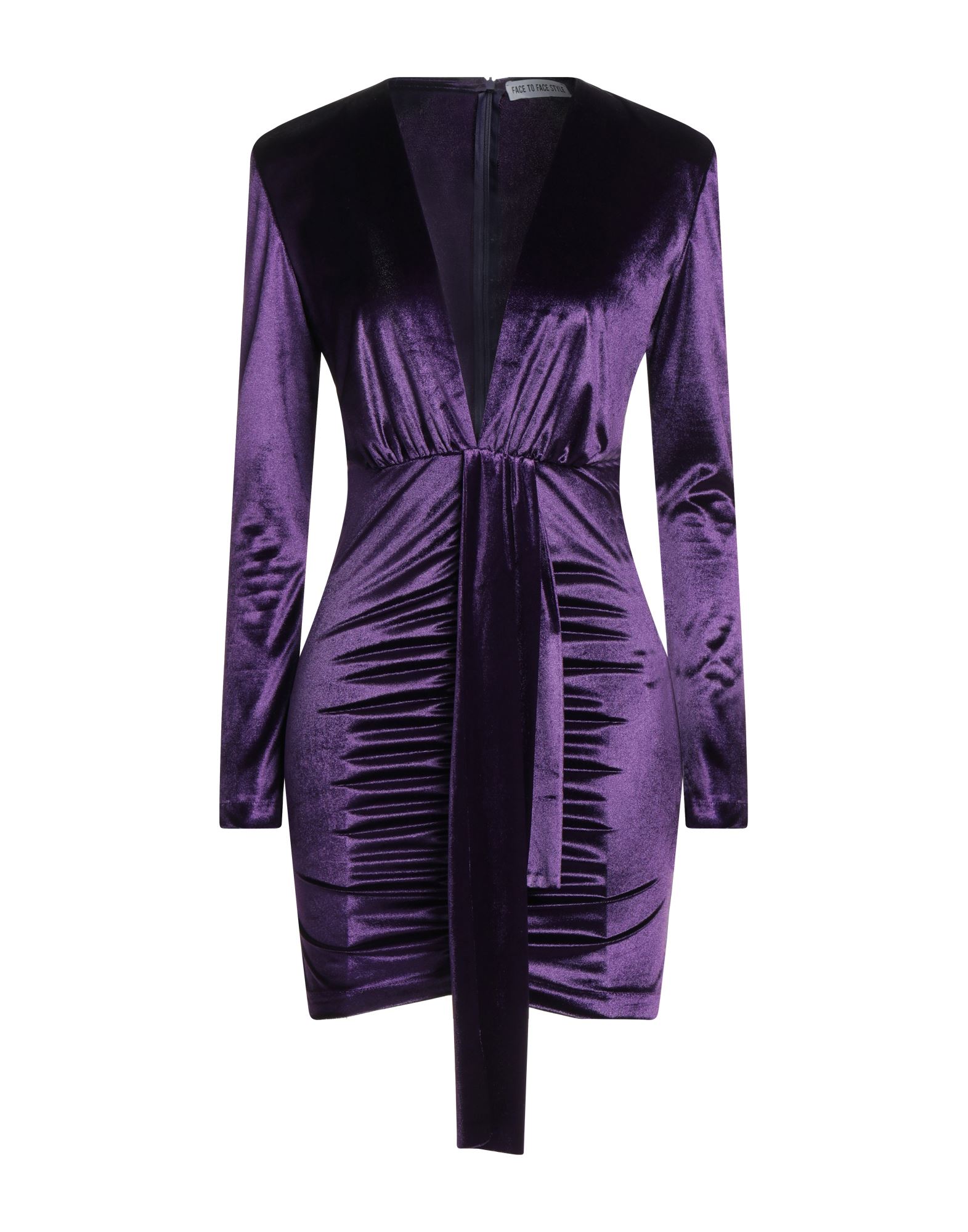 FACE TO FACE STYLE Mini-kleid Damen Violett FACE TO FACE STYLE Mini-kleid Damen Violett von FACE TO FACE STYLE