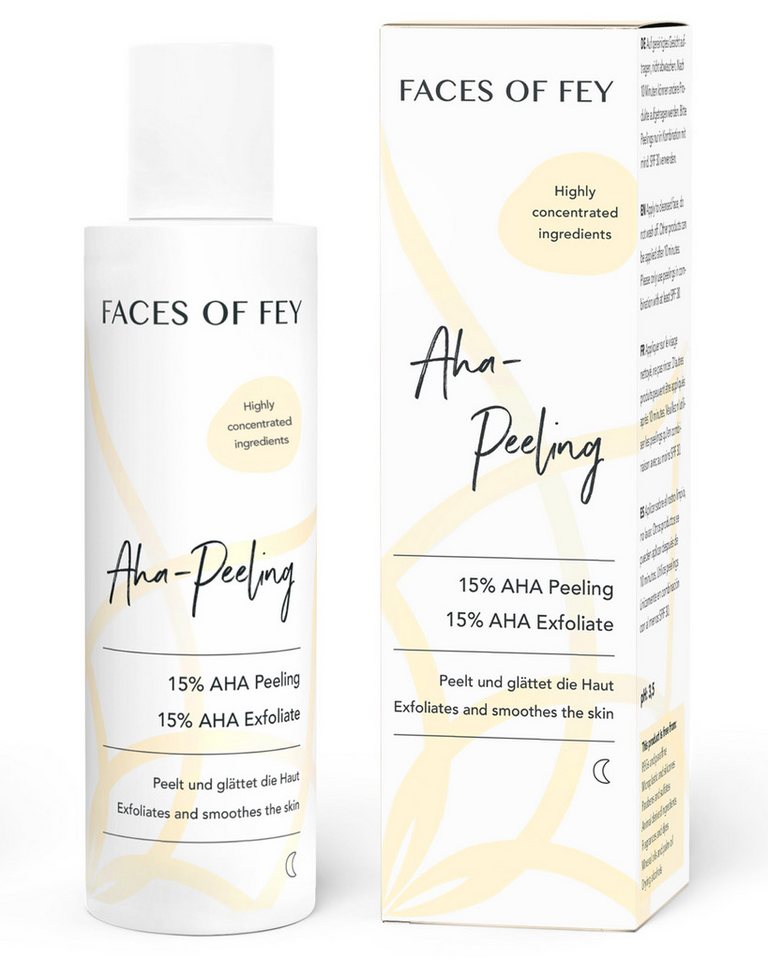 FACES OF FEY Gesichtspeeling 10% AHA Peeling, Intensives Fruchtsäurepeeling von FACES OF FEY