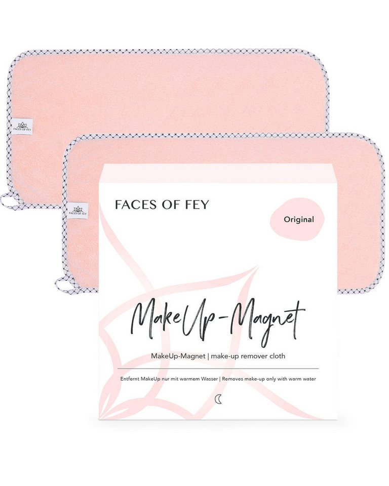 FACES OF FEY Make-up-Entferner MakeUp-Magnet Original, Wiederverwendbare Abschminktücher - Befreit Haut von MakeUp & Schmutz von FACES OF FEY