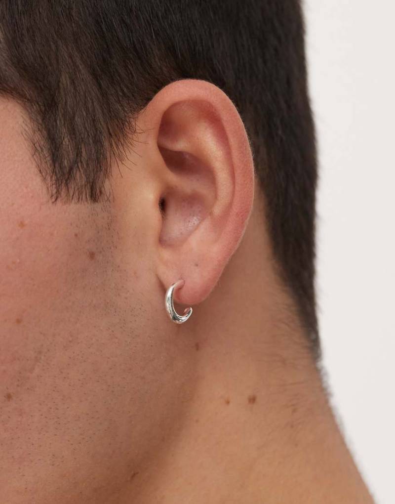 Faded Future - Silberfarbene Creolen, 12 mm von FADED FUTURE