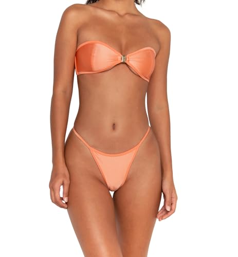 FAE House - Tallara Bikini-Top - Mars - Luxuriöses Damen-Bikini-Top - Lebendiges Korallenrot - 100 % nachhaltiger Stoff - Kaltes Handwaschen - Größe XL von Fae