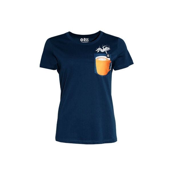 Damen T-Shirt Rundhals aus Bio-Baumwolle "Ladde BT" Blau von Fädd von FÄDD