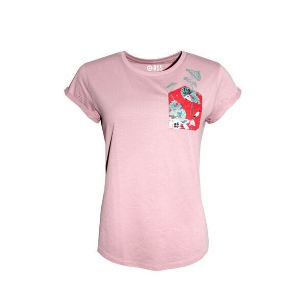 Damen T-Shirt Rundhals aus Bio-Baumwolle "Okinawa BT" Rosa von Fädd von FÄDD