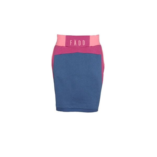 FÄDD Damen Rock aus Bio-Baumwolle und recyceltem Polyester in Blau und Grau von FÄDD