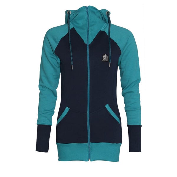 FÄDD Damen Sweatjacke Hoodie aus Bio-Baumwolle "Troijer Z Heimat" Navy Blau von FÄDD