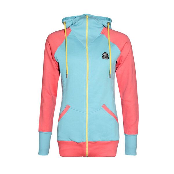 FÄDD Damen Sweatjacke aus Bio-Baumwolle "Troijer Z Heimat" Lila & Bunt von FÄDD