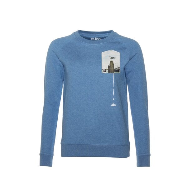 FÄDD Damen Sweatshirt Pullover aus Bio-Baumwolle "Glücksschiss BT" Blau von FÄDD