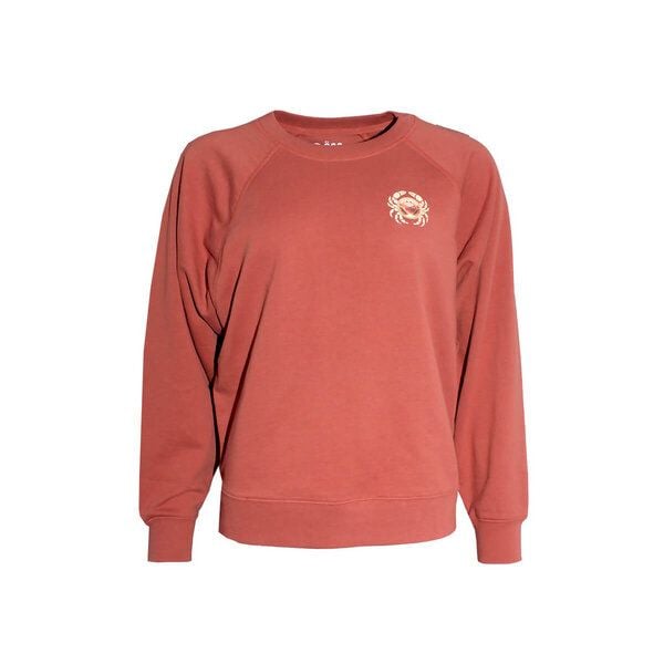 FÄDD Damen Sweatshirt Pullover aus Bio-Baumwolle "Kräbbs PäP Bätwing" Rot von FÄDD