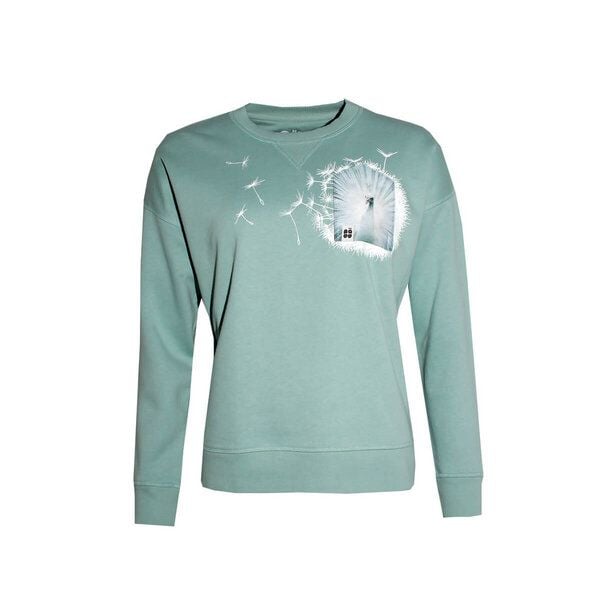FÄDD Damen Sweatshirt Pullover aus Bio-Baumwolle "weißer V BT" Grün von FÄDD