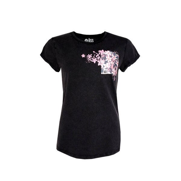 FÄDD Damen T-Shirt Rundhals Bio-Baumwolle Wahrscheinlich Jasmin BT Schwarz von FÄDD