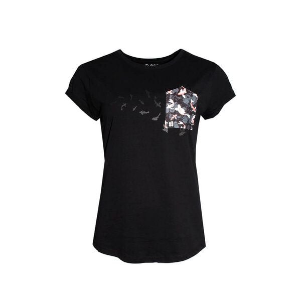 FÄDD Damen T-Shirt Rundhals aus Bio-Baumwolle "Bit Koi BT" Schwarz von FÄDD