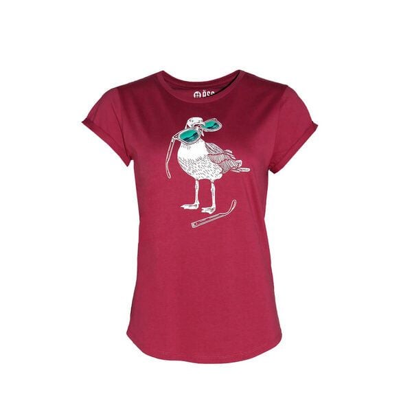 FÄDD Damen T-Shirt Rundhals aus Bio-Baumwolle "Hipster Haps" Rot von FÄDD