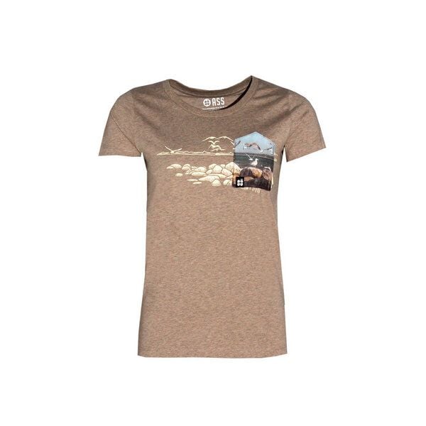 FÄDD Damen T-Shirt Rundhals aus Bio-Baumwolle "Mole BT" Sand Braun von FÄDD