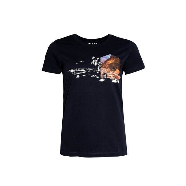 FÄDD Damen T-Shirt Rundhals aus Bio-Baumwolle "Ostsee BT" Navy Schwarz von FÄDD