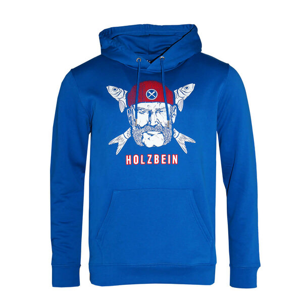 FÄDD Herren Sweatshirt Hoodie aus Bio-Baumwolle "Holzbein" Blau von FÄDD