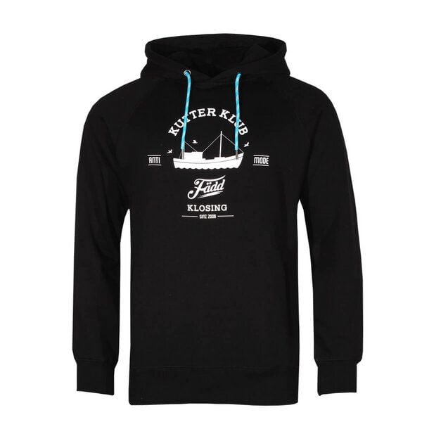 FÄDD Herren Sweatshirt Hoodie aus Bio-Baumwolle "Kutter Klub" Schwarz von FÄDD