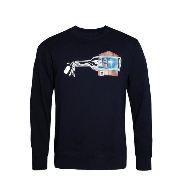 FÄDD Herren Sweatshirt Pullover Bio-Baumwolle "Buddlschüff BT" Navy Schwarz von FÄDD