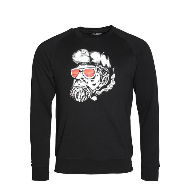 FÄDD Herren Sweatshirt Pullover aus Bio-Baumwolle "Hipster Hans" Schwarz von FÄDD