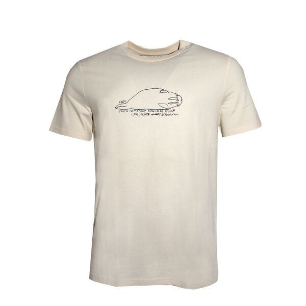 FÄDD Herren T-Shirt Rundhals aus Bio-Baumwolle "Fresskoma" Creme Weiß von FÄDD