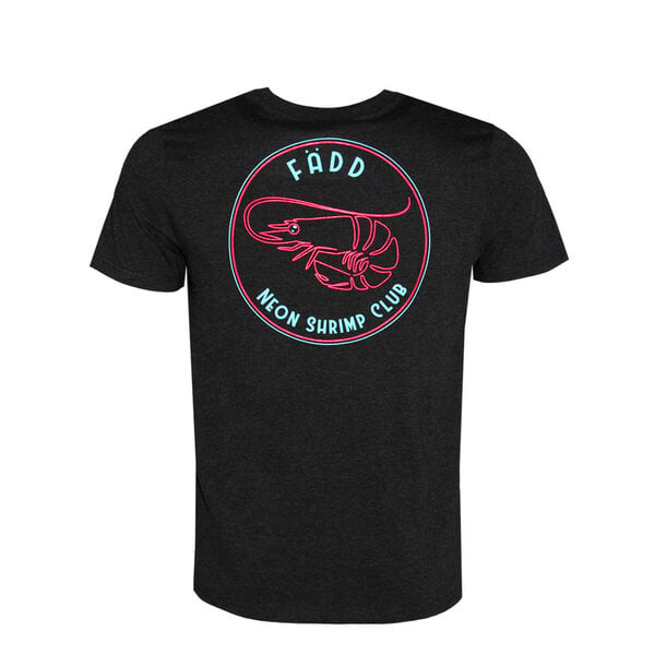 FÄDD Herren T-Shirt Rundhals aus Bio-Baumwolle "Neon Shrimp Club BP" Grau von FÄDD