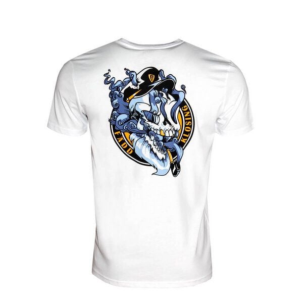 FÄDD Herren T-Shirt Rundhals aus Bio-Baumwolle "Schmöki" Weiß von FÄDD