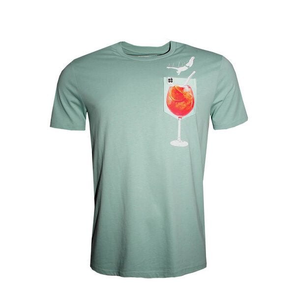 FÄDD Herren T-Shirt Rundhals aus Bio-Baumwolle "Spritz BT" türkis grün von FÄDD