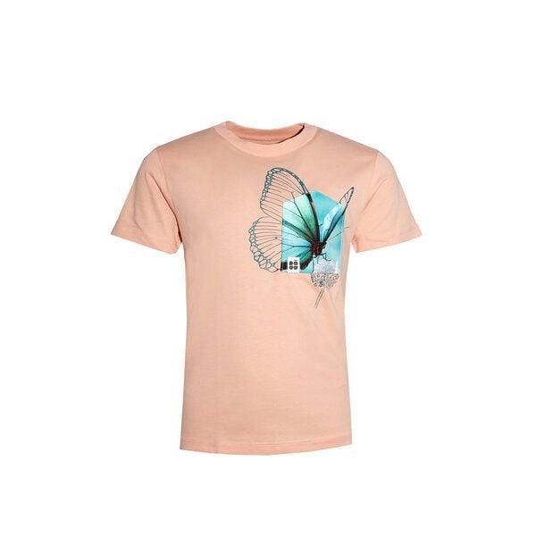 FÄDD Kinder T-Shirt Rundhals Bio-Baumwolle "Butterfliege BT Kidz" Orange von FÄDD