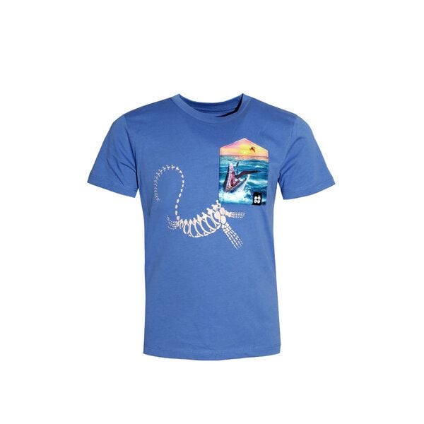 FÄDD Kinder T-Shirt Rundhals Bio-Baumwolle "Mosasaurus BT" Blau von FÄDD