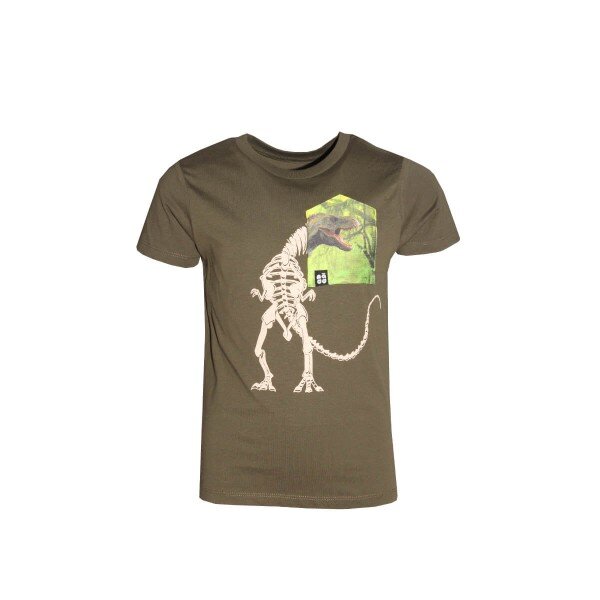 FÄDD Kinder T-Shirt Rundhals aus Bio-Baumwolle "TRex BT Kidz" Grün von FÄDD