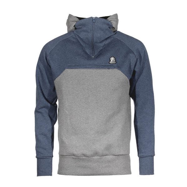 FÄDD Unisex 1/4 Sweatjacke aus Bio-Baumwolle "Troijer VZ Heimat" Grau Navy von FÄDD