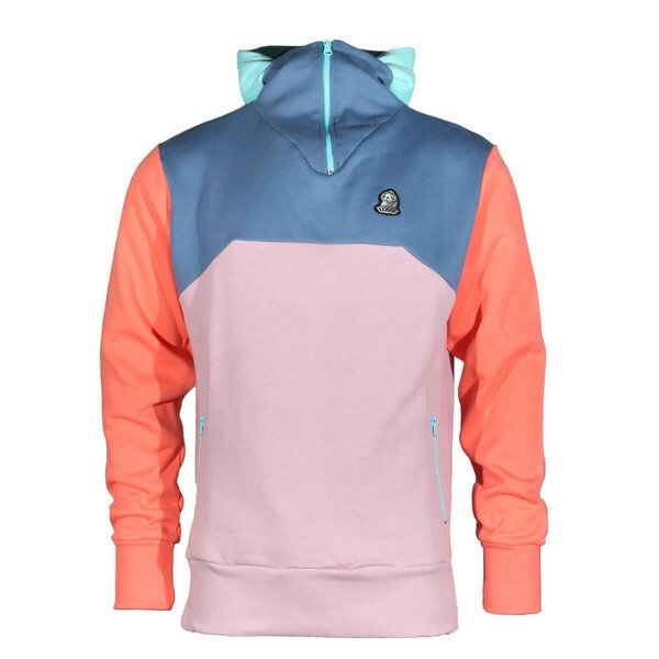 FÄDD Unisex 1/4 Sweatjacke aus Bio-Baumwolle "Troijer VZ Heimat" Rosa Blau von FÄDD