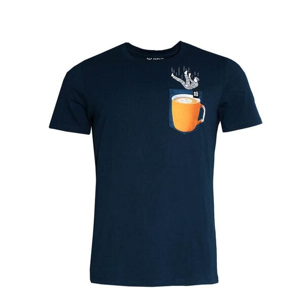 Herren T-Shirt Rundhals aus Bio-Baumwolle "Ladde BT" Blau von Fädd von FÄDD