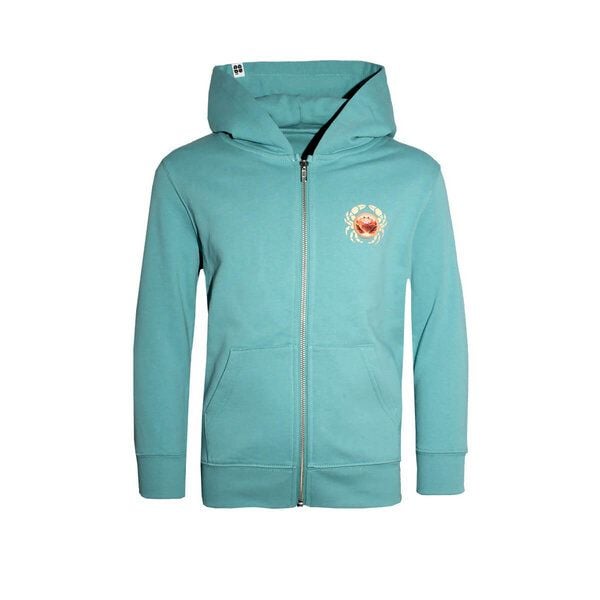 Kinder Unisex Zipper Sweatjacke aus Bio-Baumwolle Türkis Grün von Fädd von FÄDD
