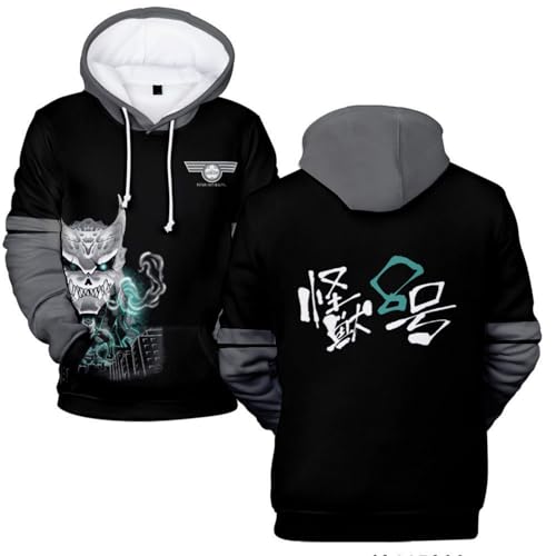 Manga Kaiju Nr. 8 Cartoon Hoodie Mit 3D Print Modisches Hoodie In Großer Größe Lässiges Langarm Sweatshirt Für Jungen Und Mädchen-Black&A||x_l Manga Kaiju Nr. 8 Cartoon Hoodie Mit 3D Print Modisches Hoodie In Großer Größe Lässiges Langarm Sweatshirt Für Jungen Und Mädchen-Black&A||x_l von FAEWARE