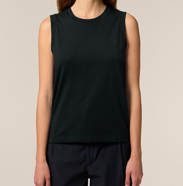 FAIRTICKEN BASICS Damen Shirt ohne Ärmel aus 100% Bio-Baumwolle von FAIRTICKEN BASICS