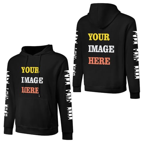FAIRWHALE Customizable Unisex Hoodie Premium Cotton DIY Print Front & Back Customized Photo for Personal Style FAIRWHALE Customizable Unisex Hoodie Premium Cotton DIY Print Front & Back Customized Photo for Personal Style von FAIRWHALE