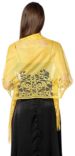 FAIRYGATE Halstuch Damen Schal Damen Stola Tuch aus Wildseide Tücher Unifarben Halstücher Seidentuch Schals Damen Halstuch Seidenschal A0607 von FAIRYGATE