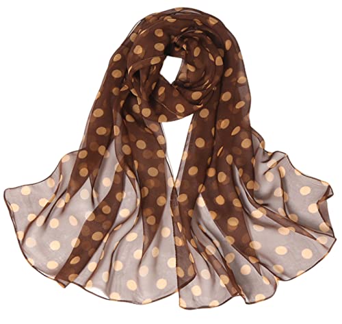 FAIRYGATE Chiffon Schal Stola Damen Festlich Dünner leichter und weicher Damen Schal Chiffon A4815 von FAIRYGATE