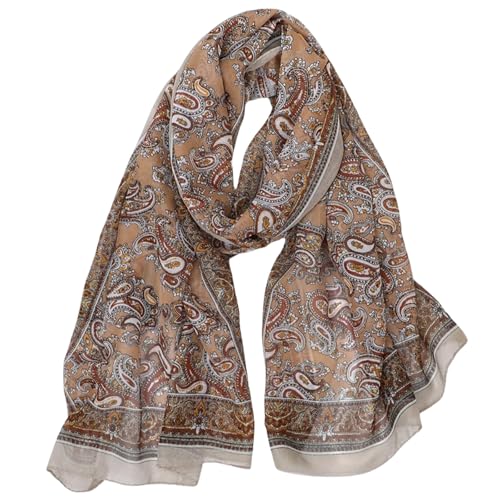 FAIRYGATE Chiffon Schal Tuch Damen Elegant - Schals Stola Halstuch Tücher für Frühling Sommer Ganzjährig A5421 von FAIRYGATE