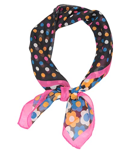 FAIRYGATE Chiffon Schal Seidentuch Damen Bandana Kopftuch Mädchen Sommer Haarband Herren Halstuch Motorrad Seiden Haargummi Seidenschal Damen Multifunktionstuch DA2723 von FAIRYGATE