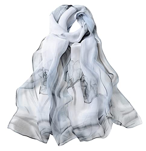 FAIRYGATE Chiffon Stola Stola Damen Festlich Chiffon Schal Seiden Tuch Hochwertiger Schal für Damen Mädchen Halstuch weicher Schlauchschal für Frühjahr Sommer Herbst Winter A5011 von FAIRYGATE