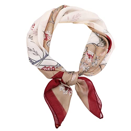 FAIRYGATE Damen Chiffon Seide Gefühl Schal Halstuch Frauen Elegant Seidenschal Business Seidentuch Scarf Bandana Taschentuch Ansatz Handgelenk Kopftücher DA2611 von FAIRYGATE
