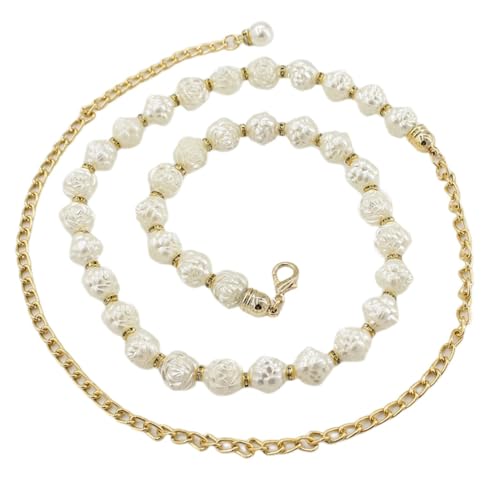 FAIRYGATE Damen-Gürtel Taillenkette Damen Gürtel Mode Metall Taillengürtel Kettengürtel Legierung Taille Einstellbare DA6416 von FAIRYGATE