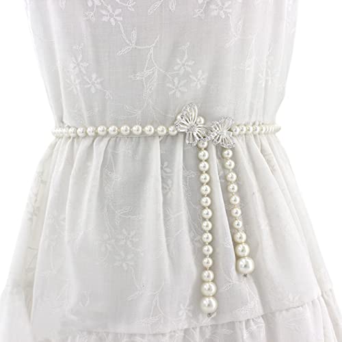 FAIRYGATE Damen Hochzeit Schärpe Braut Gürtel Hüftgürtel Taillengürtel Haarband für Brautkleid Abendkleid, DA3805 von FAIRYGATE