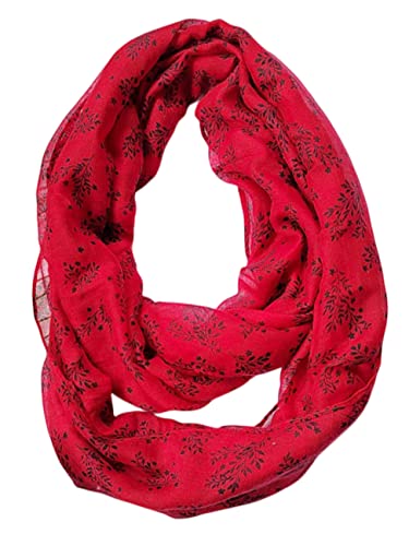 FAIRYGATE Damen Loop Schal mit abstraktem Blumen Muster Schlauchschal mehrfarbig bunt Tuch Schals & Tücher für Damen 55016 von FAIRYGATE